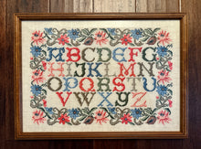 Load image into Gallery viewer, Vintage Alphabet Embroidery Sampler