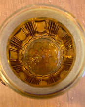 Load image into Gallery viewer, Large L.E. Smith 'Moon and Stars' Amber Canister