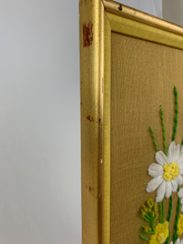 Load image into Gallery viewer, Floral Crewel Embroidery Wall Hanging- 1970's