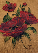 Load image into Gallery viewer, Original Poppies Painting with Frame