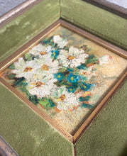 Load image into Gallery viewer, Original Daisy Painting with Velvet Frame