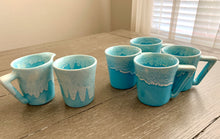 Load image into Gallery viewer, MCM Winart Pottery Mugs with Cream & Sugar Set