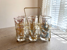 Load image into Gallery viewer, Vintage Botanical Tumblers with Caddy