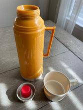 Load image into Gallery viewer, Vintage Mustard Yellow Thermos Pint