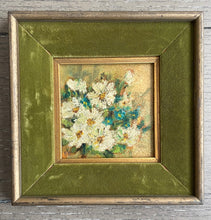 Load image into Gallery viewer, Original Daisy Painting with Velvet Frame