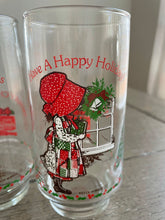 Load image into Gallery viewer, Vintage Coca-Cola Holly Hobbie Holiday Glasses