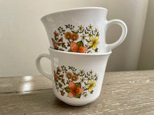 Load image into Gallery viewer, Set of 7 Vintage Floral Coffee Mugs by Corelle