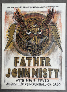2013 Father John Misty Concert Poster SIGNED