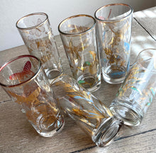 Load image into Gallery viewer, Vintage Botanical Tumblers with Caddy