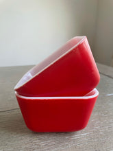 Load image into Gallery viewer, 1950’s Red Pyrex ‘Refrigerator Dishes’
