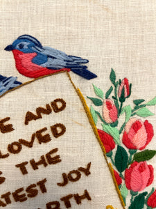 To Love and Be Loved Embroidery