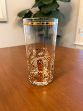 Load image into Gallery viewer, Gold Mushroom Highball Glasses by Culver
