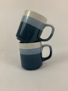 Blue Ombré Ceramic Mug Set