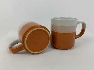 Orange Ombré Ceramic Mug Set