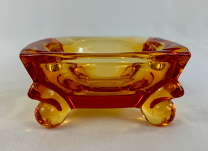 Footed Glass Ashtray