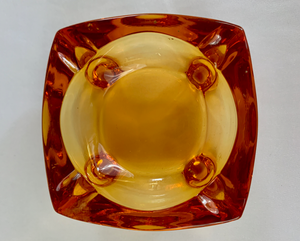 Footed Glass Ashtray