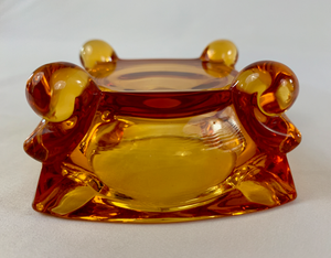 Footed Glass Ashtray