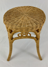 Load image into Gallery viewer, Wicker Stool/ Plant Stand
