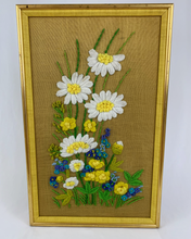 Load image into Gallery viewer, Floral Crewel Embroidery Wall Hanging- 1970&#39;s
