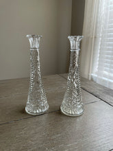 Load image into Gallery viewer, Vintage Etched Glass Vases
