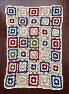 Handmade Granny Square Afghan/Throw