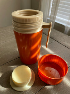 Vintage Orange Thermos