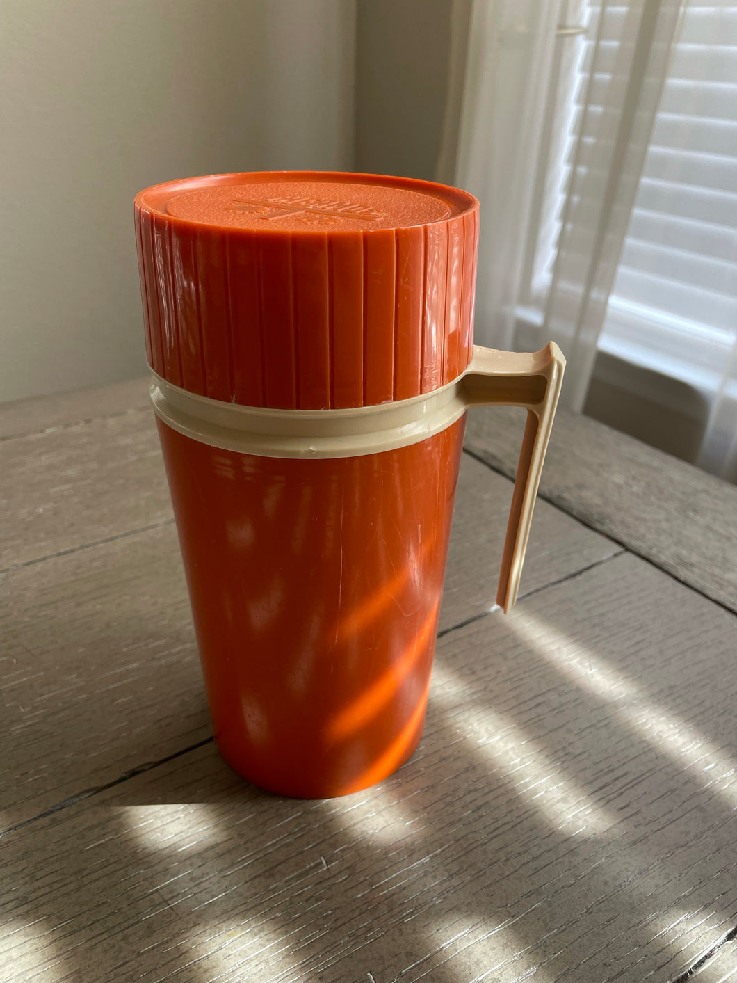 Vintage Orange Thermos