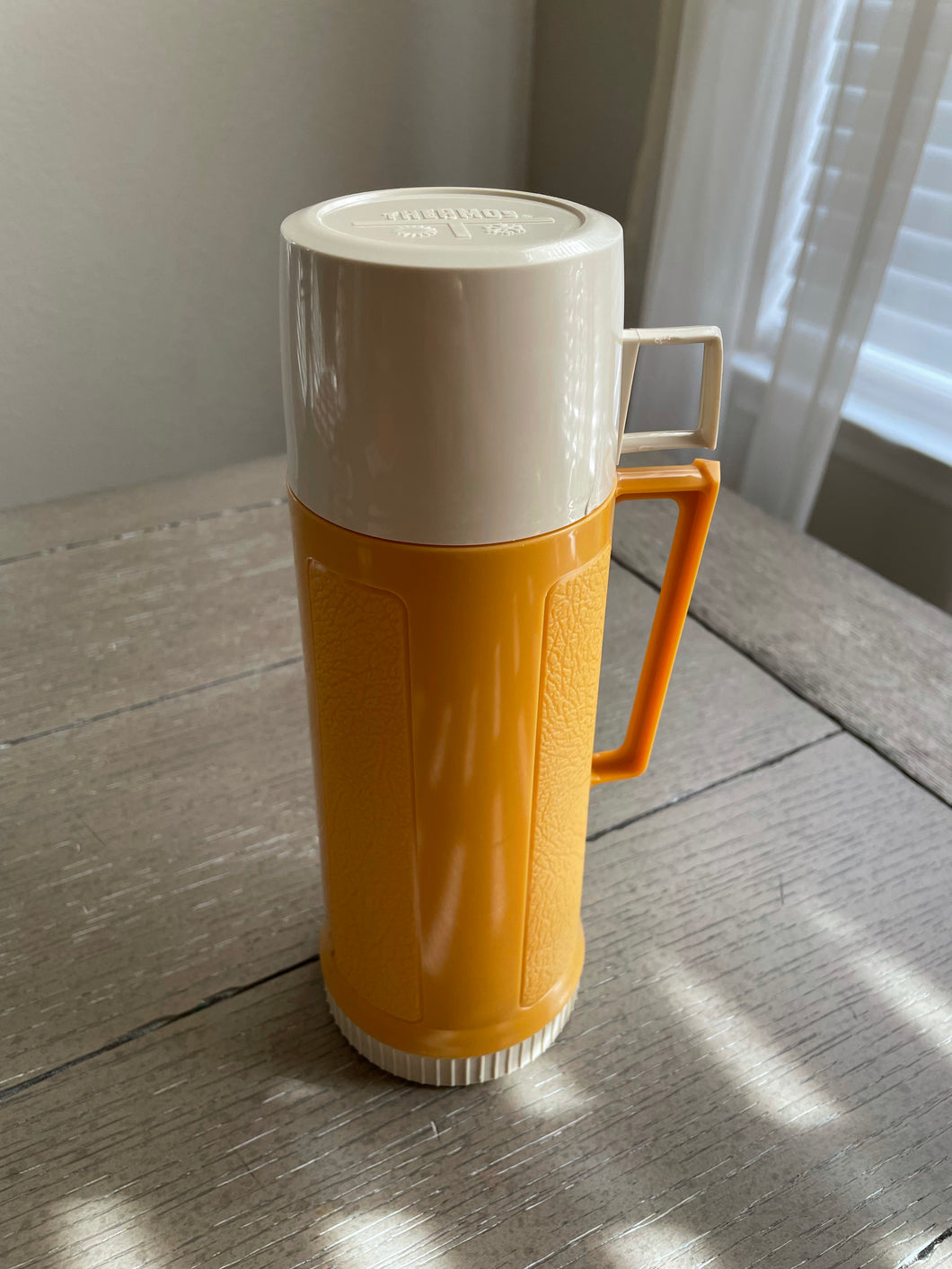 Vintage Mustard Yellow Thermos Pint