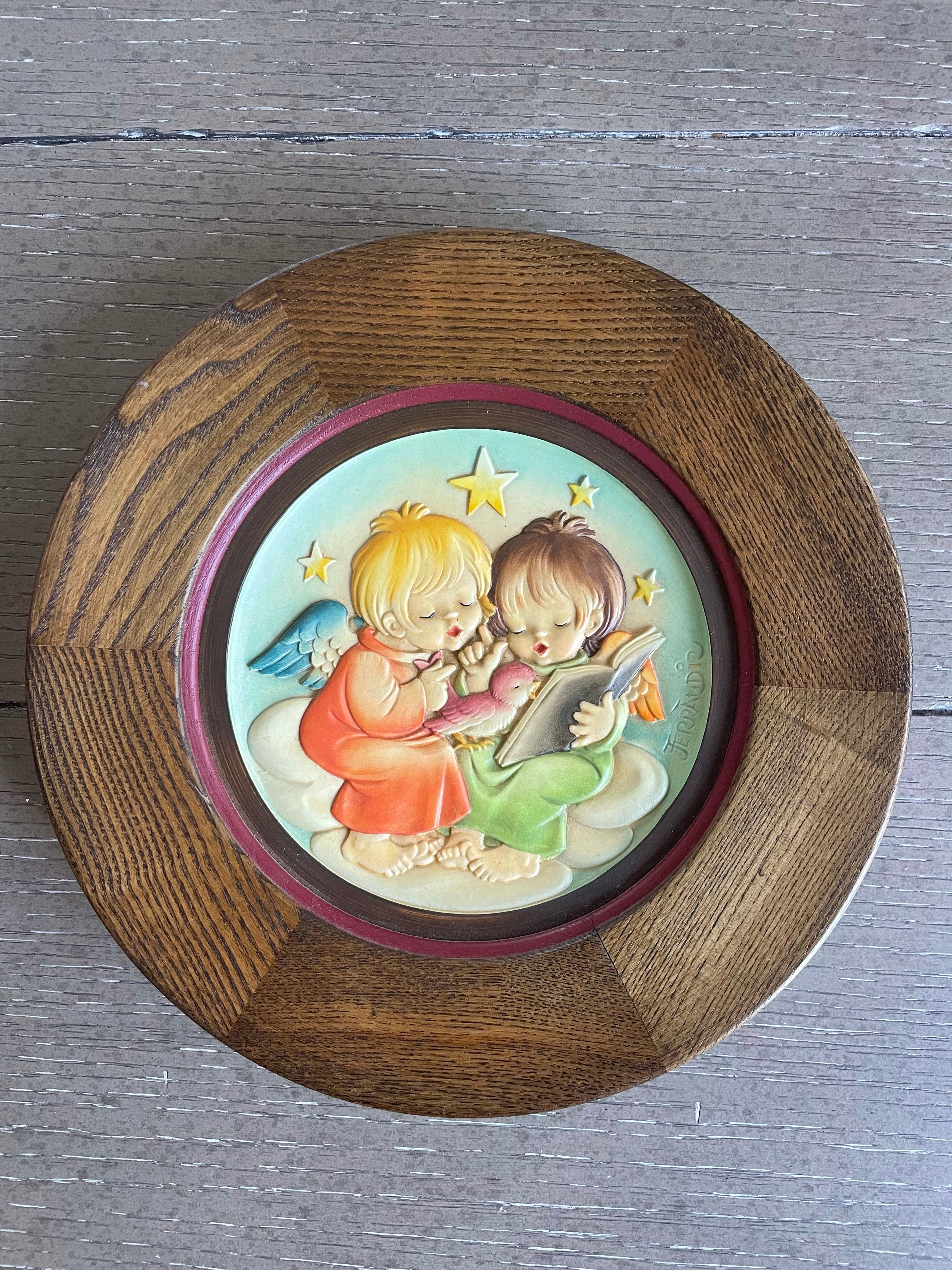Christmas Wall Plaque, 'Rejoice' by Anri Company, 1980