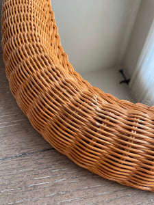 Oval Wicker Mirror