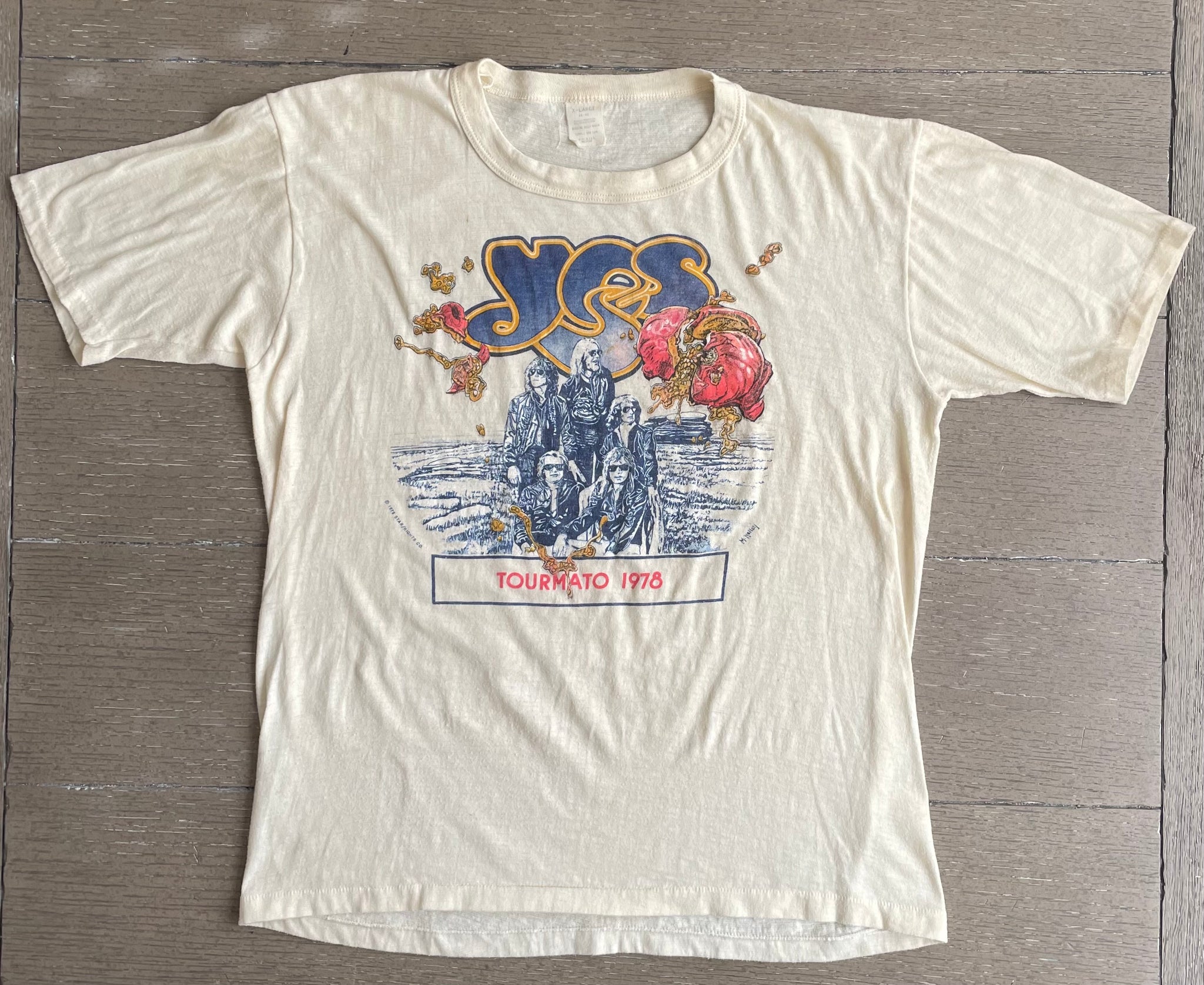 Vintage yes concert t shirts hotsell