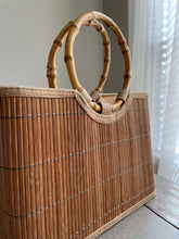 Load image into Gallery viewer, Handmade Vintage Bamboo Purse
