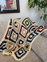Load image into Gallery viewer, Handmade Granny Square Afghan/Throw
