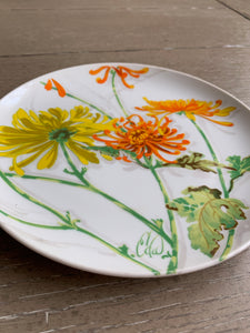Vintage 'Chrysanthemum' Plate by Seymour Mann Inc.- Art by Eda Mann