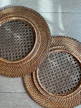 Load image into Gallery viewer, Wicker Charger Set
