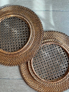 Wicker Charger Set
