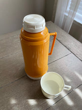 Load image into Gallery viewer, Vintage Mustard Yellow Thermos

