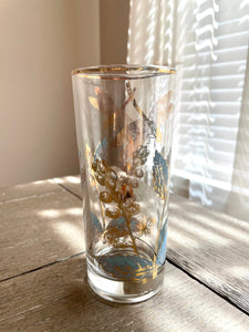 Vintage Botanical Tumblers with Caddy