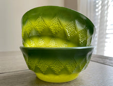 Load image into Gallery viewer, Fire King ‘Kimberly’ Bowl Green Ombré
