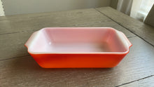 Load image into Gallery viewer, Red Orange Ombré Fire King Loaf Pan
