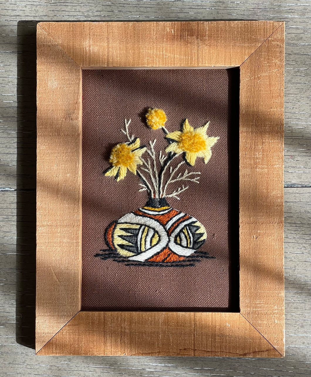 Southwestern Vase Embroidery