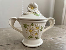 Load image into Gallery viewer, Sculptured Daisy Cream and Sugar Set by Metlox of California
