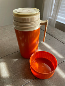 Vintage Orange Thermos