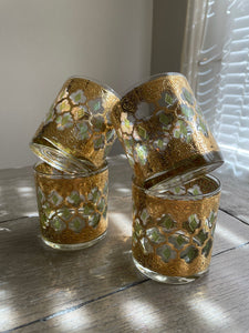 22kt Gold Rocks Glasses by Culver