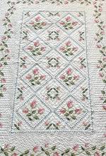Load image into Gallery viewer, Embroidered Roses Twin Quilt

