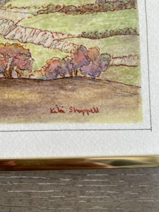 Original Landscape Sketch/Painting by Kiki Shappell