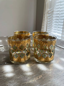 22kt Gold Rocks Glasses by Culver