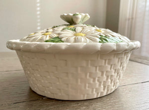 Daisy Covered Casserole Dish by Metlox of California