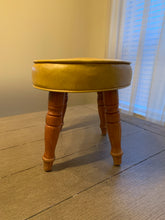 Load image into Gallery viewer, Vintage Mustard Yellow Stool
