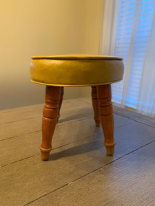 Vintage Mustard Yellow Stool
